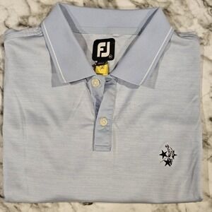 FootJoy FJ Men's Blue Golf Polo Shirt Size XL Performance Short Sleeve